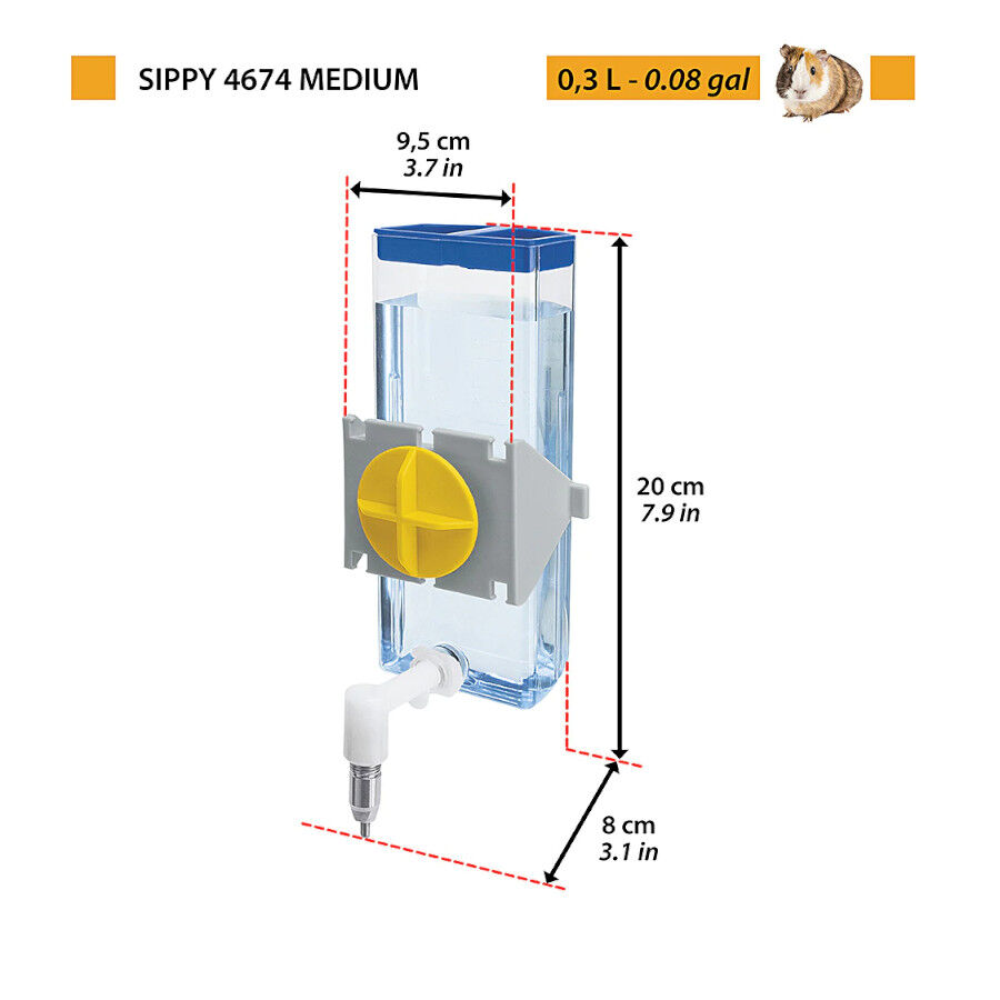 Ferplast Sippy Bebedero con Ventosa para roedores, , large Imagen numero 2