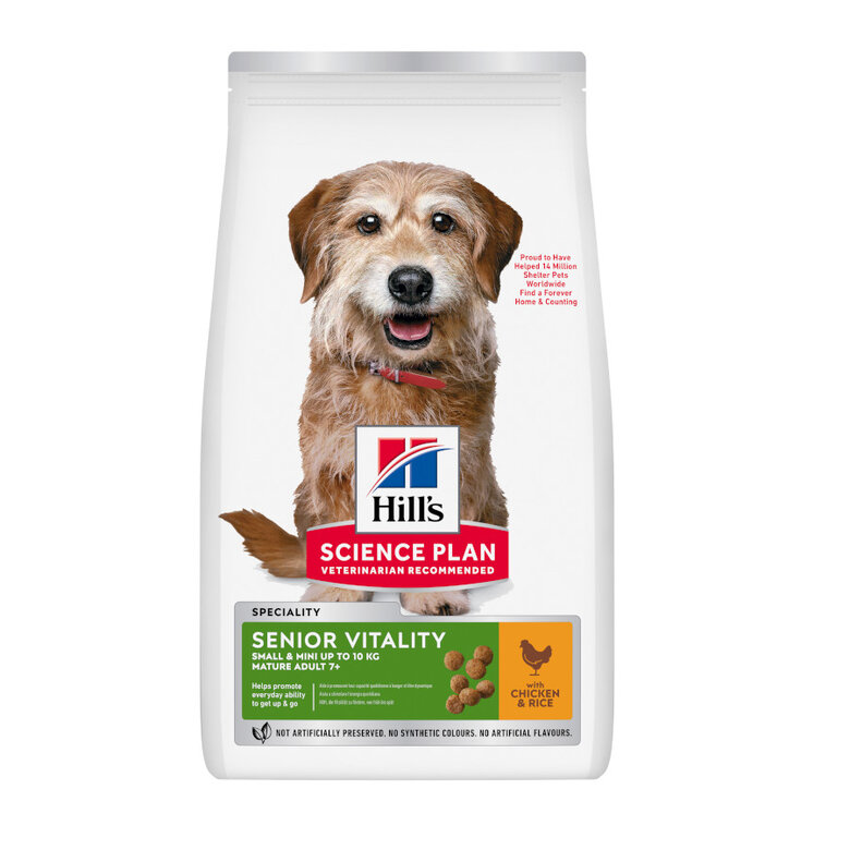 1.5 kg Hill's Science Plan Youthful Vitality Adult +7 Small y Mini Pollo pienso para perros,  Imagen numero 1 1.5 kg Hill's Science Plan Youthful Vitality Adult +7 Small y Mini Pollo pienso para perros, , large Imagen numero 1