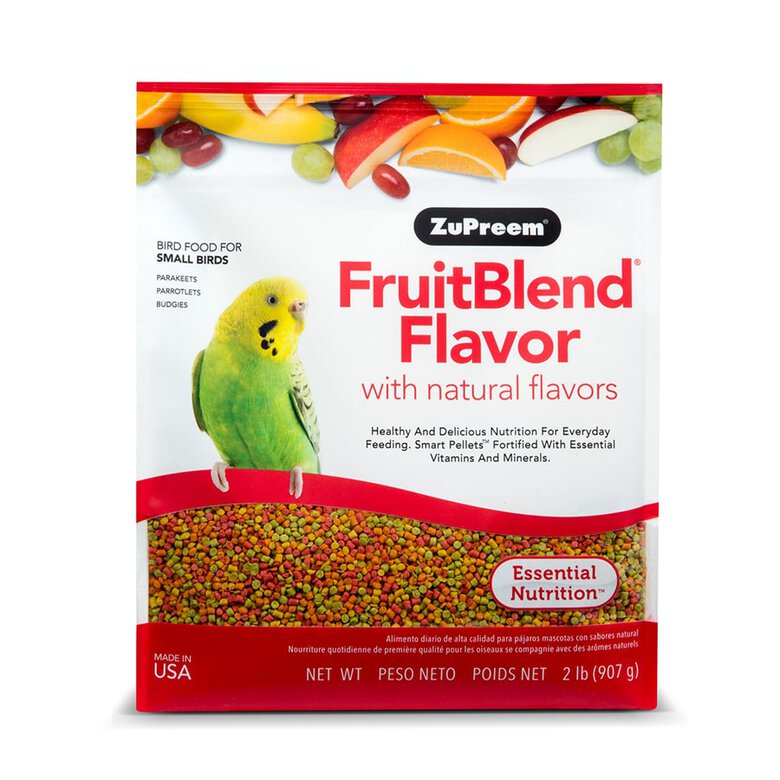 Alimento ZuPreem Fruit Blend S 0,9 kg Imagen numero 1 Alimento ZuPreem Fruit Blend S 0,9 kg Imagen numero 1