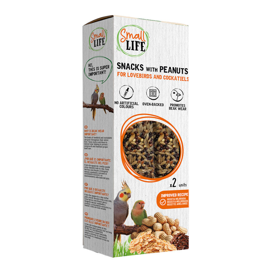 2 barritas Small Life Barritas Snack con cacahuetes para agapornis y ninfas, , large Imagen numero 1