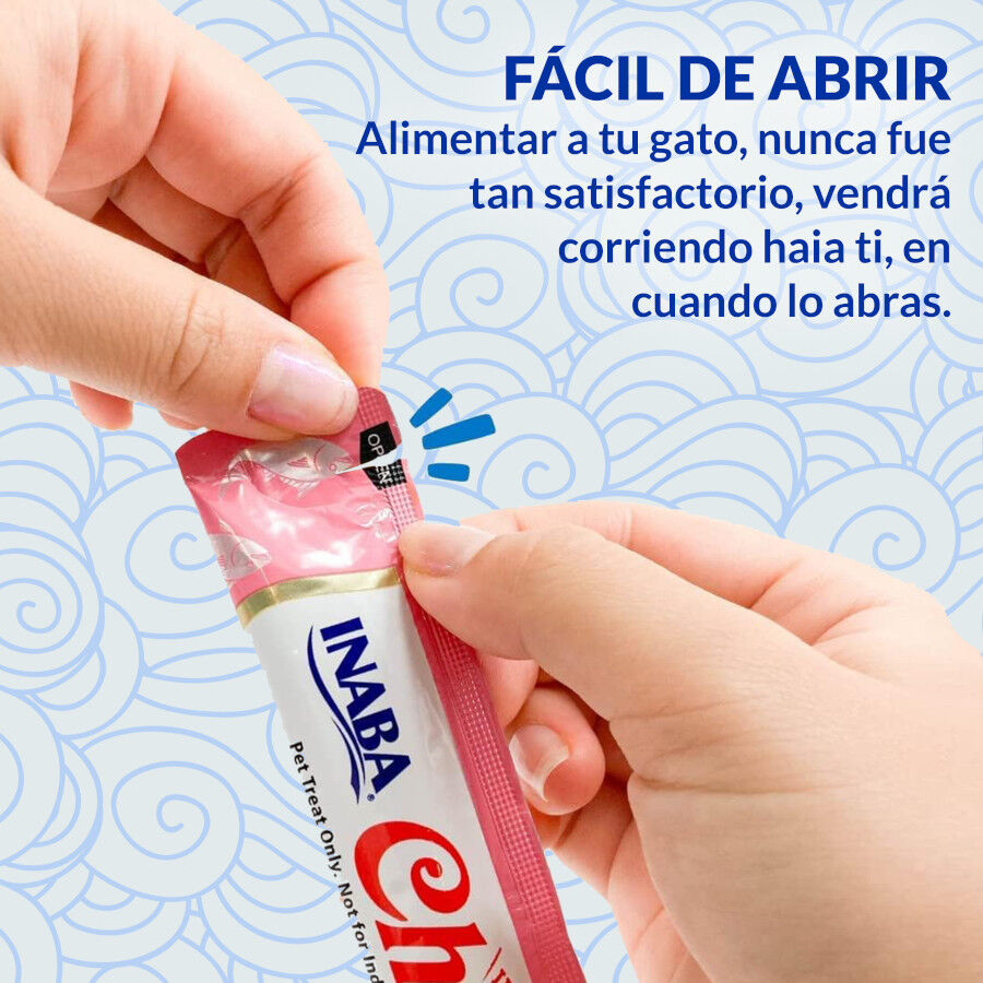 4 sobres x 14 g Churu Snack Cremoso de At&uacute;n con Vieira para gatos, , large Imagen numero 4