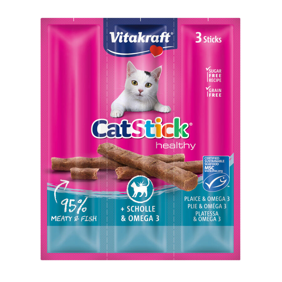 3 barritas Vitakraft Cat Stick de Pescado y Omega 3, , large Imagen numero 1