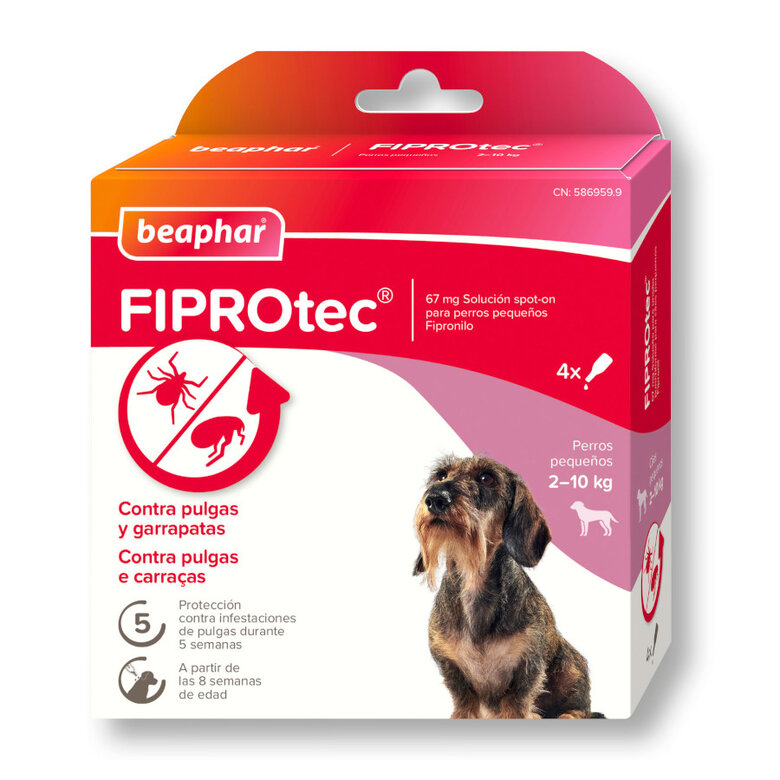 Beaphar FiproTec Pipetas para perros de razas pequeñas, , large image number null
