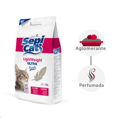 Sepicat LightWeight Ultra Fresh arena aglomerante ligera para gatos