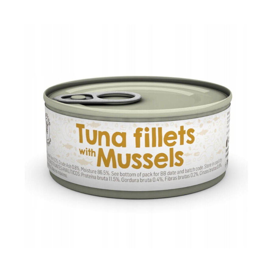 70 g Naturea Filetes de At&uacute;n y Mejillones lata para gatos, , large Imagen numero 1