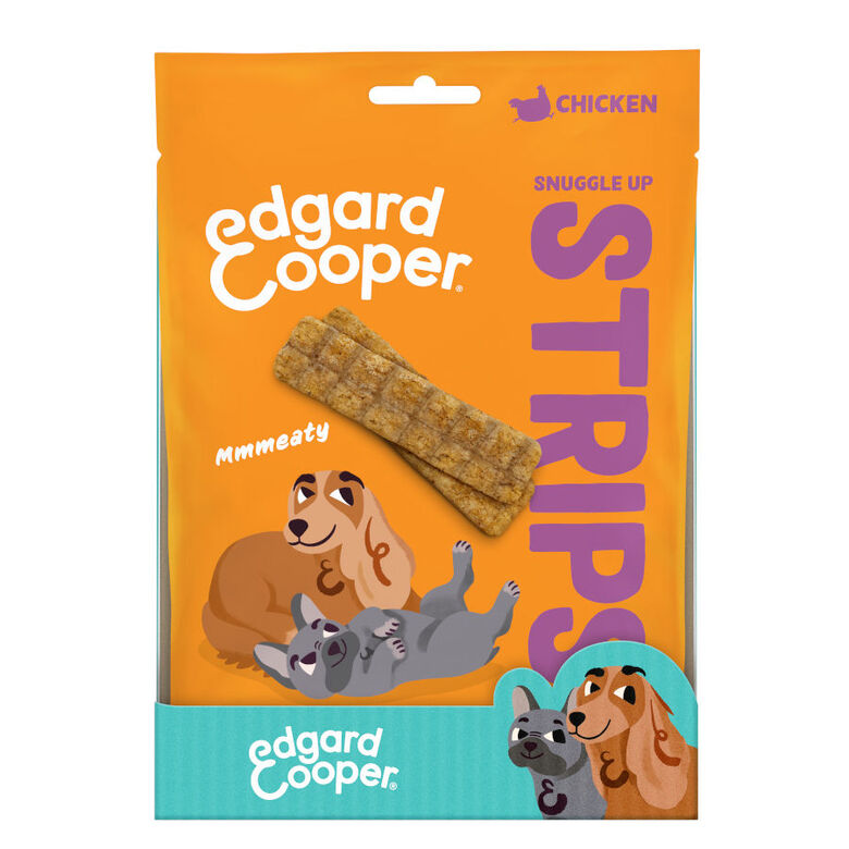 Edgard &amp; Cooper Tiras de Pollo snack para perros thumbnail