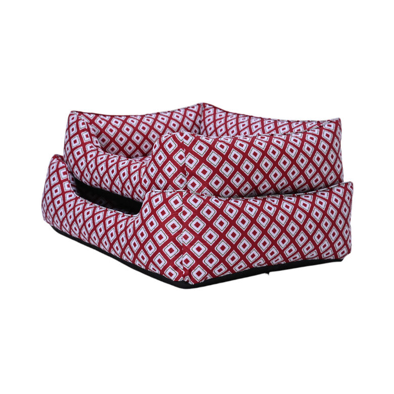 Leeby cama impermeable roja para perros thumbnail