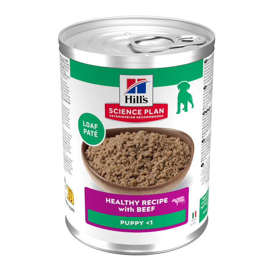 370 g Hill's Science Plan Puppy Ternera en Pat&eacute; lata para perros, , large Imagen numero 1