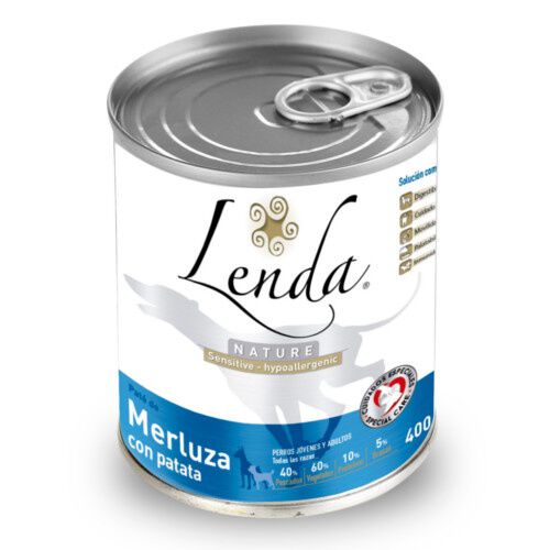 400 g Lenda Nature merluza y patata comida h&uacute;meda para perros, , large Imagen numero 1