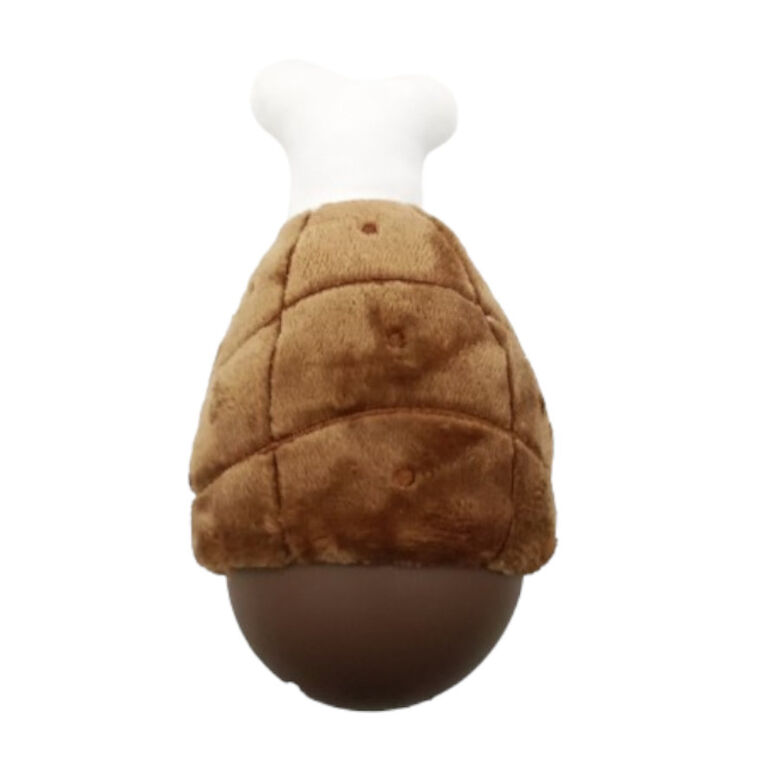Tootoy! Comfort Chicken Leg Cuddler peluche portagolosinas para perros thumbnail