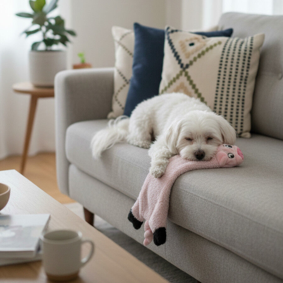 LOVE THE EARTH Peluche Cerdo con Sonido para perros, , large Imagen numero 1