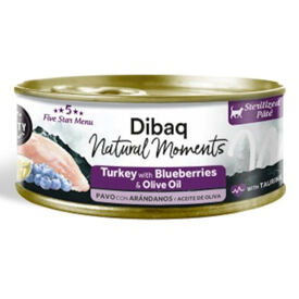 Dibaq Natural Moments Lata Pavo con Arandanos para gato
