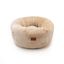 Leeby Cama Donut Premium Desenfundable de Terciopelo Blanco para gatos, , large indicador imagen numero 1