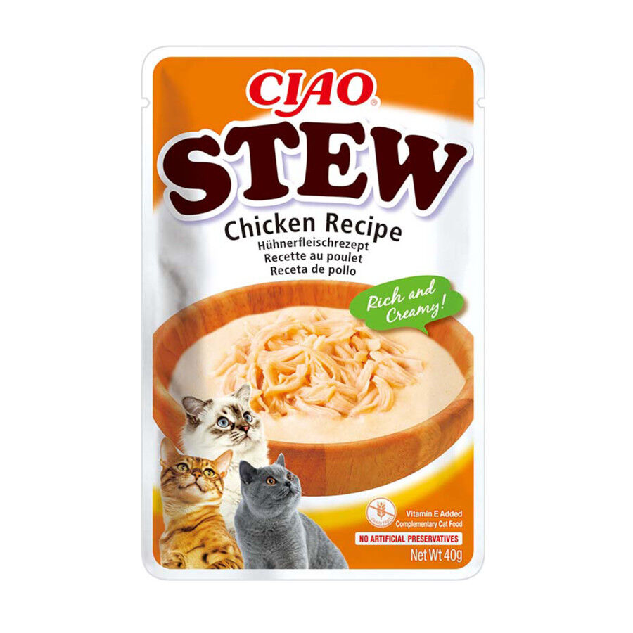 40 g Churu Stew Estofado de Pollo sobre para gatos, , large Imagen numero 1