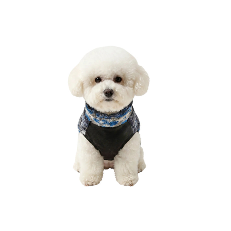 Gotoo Jersey Sherpa Estampado Retro para perros, , large Imagen numero 7