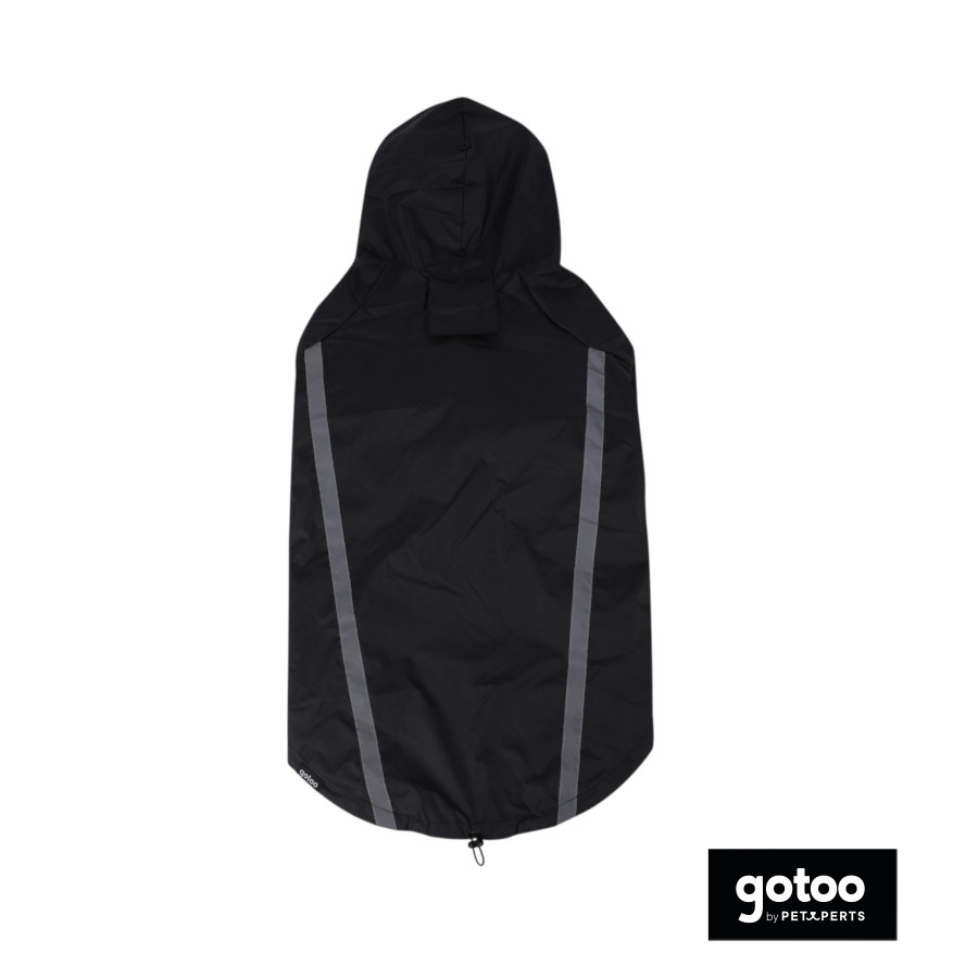 Gotoo Abrigo Impermeable Reflectante Negro para perros, , large Imagen numero 2