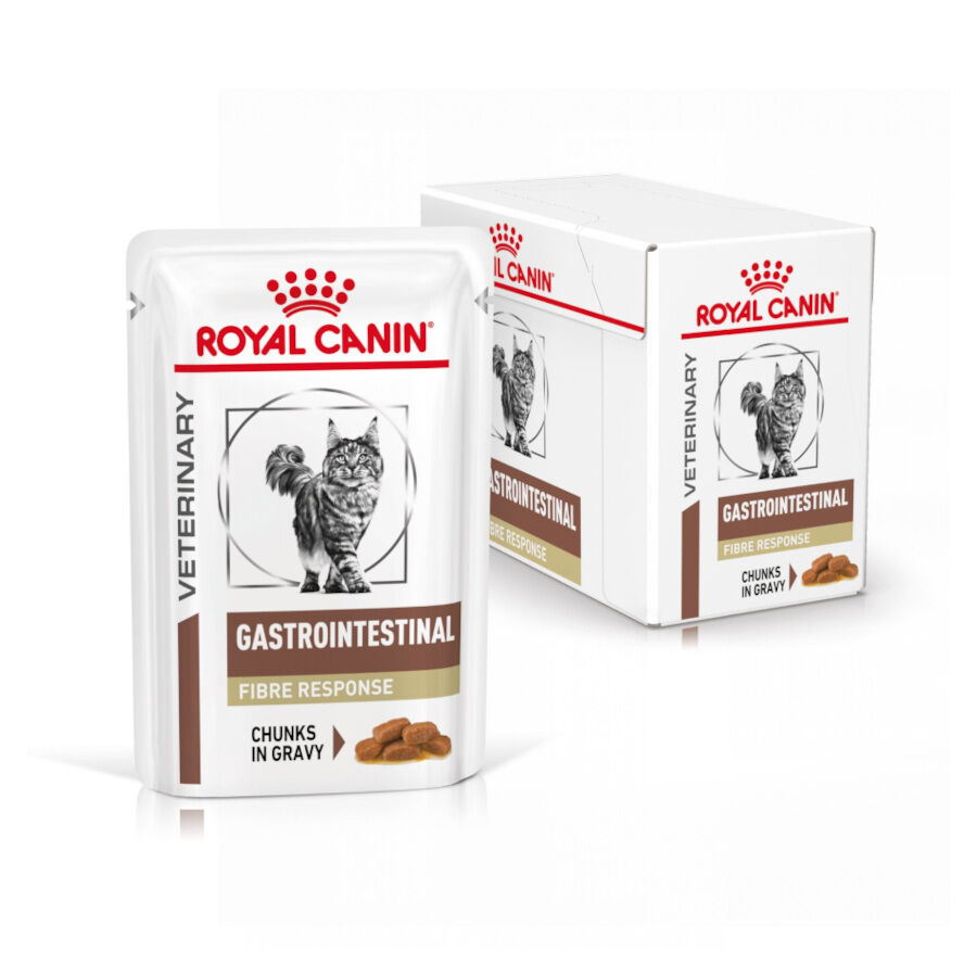 Royal Canin Gastrointestinal Fibre Response Láminas en Salsa Sobre para gatos thumbnail