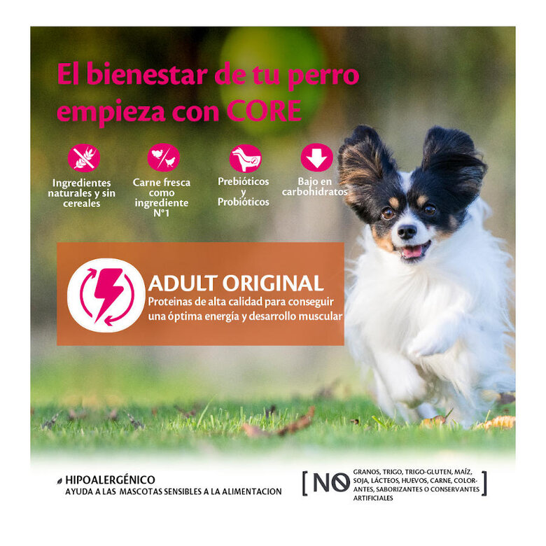 5 kg Wellness Core Adult Small Original Pavo y Pollo pienso para perros,  Imagen numero 2 5 kg Wellness Core Adult Small Original Pavo y Pollo pienso para perros, , large Imagen numero 2