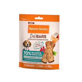 Nature's Variety Barritas Salm&oacute;n snacks superfood para perros
