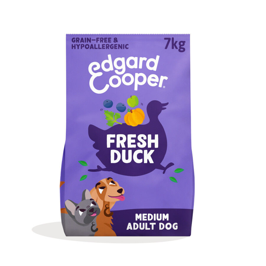 7 kg Edgard & Cooper Pienso Pato para perros adultos medianos, , large Imagen numero 1