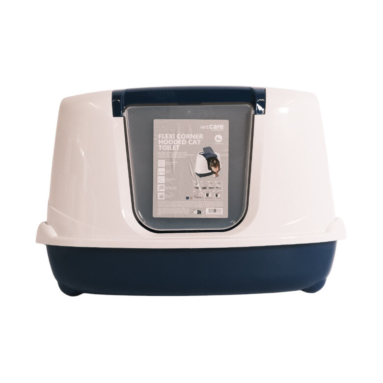 Nice Care Arenero Flip Corner Azul para Gatos,  Imagen numero 2 Nice Care Arenero Flip Corner Azul para Gatos, , large Imagen numero 2
