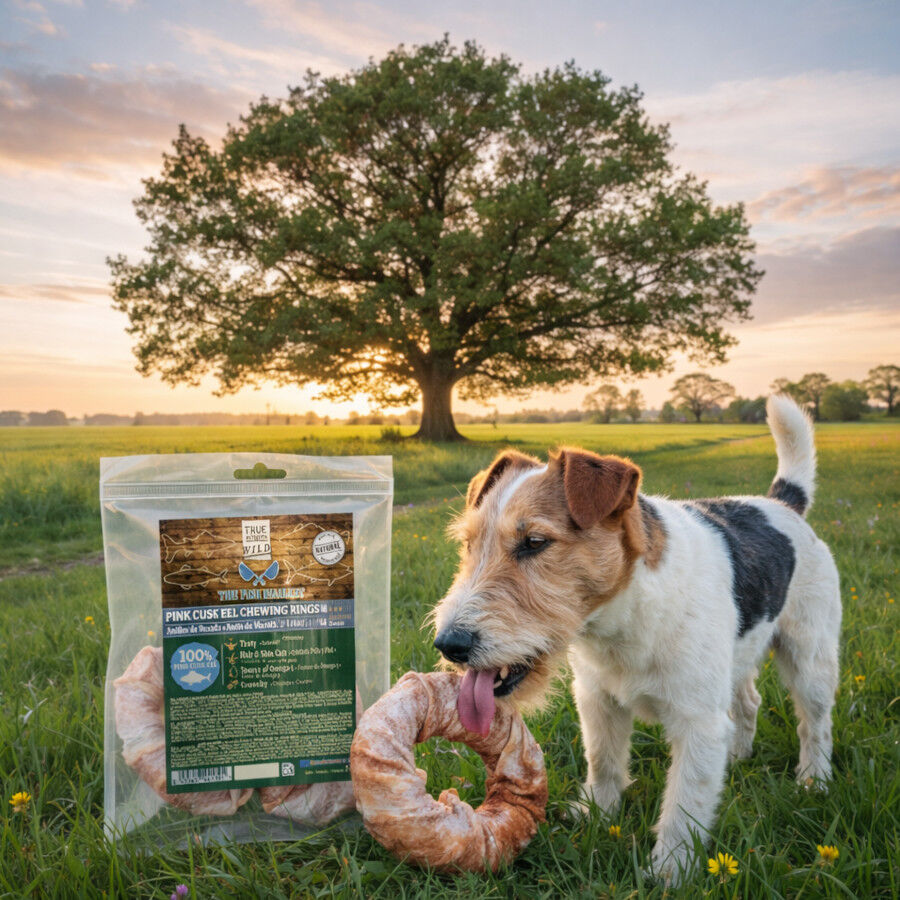 2 uds. True Origins Anillos Piel Rosada Snack para perros, , large Imagen numero 1
