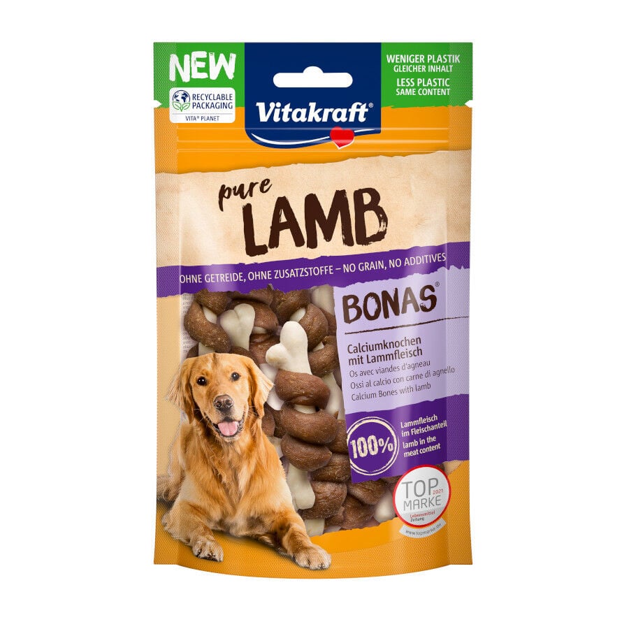 80 g Vitakraft Huesitos Pure Bonas de Cordero para perros, , large Imagen numero 1