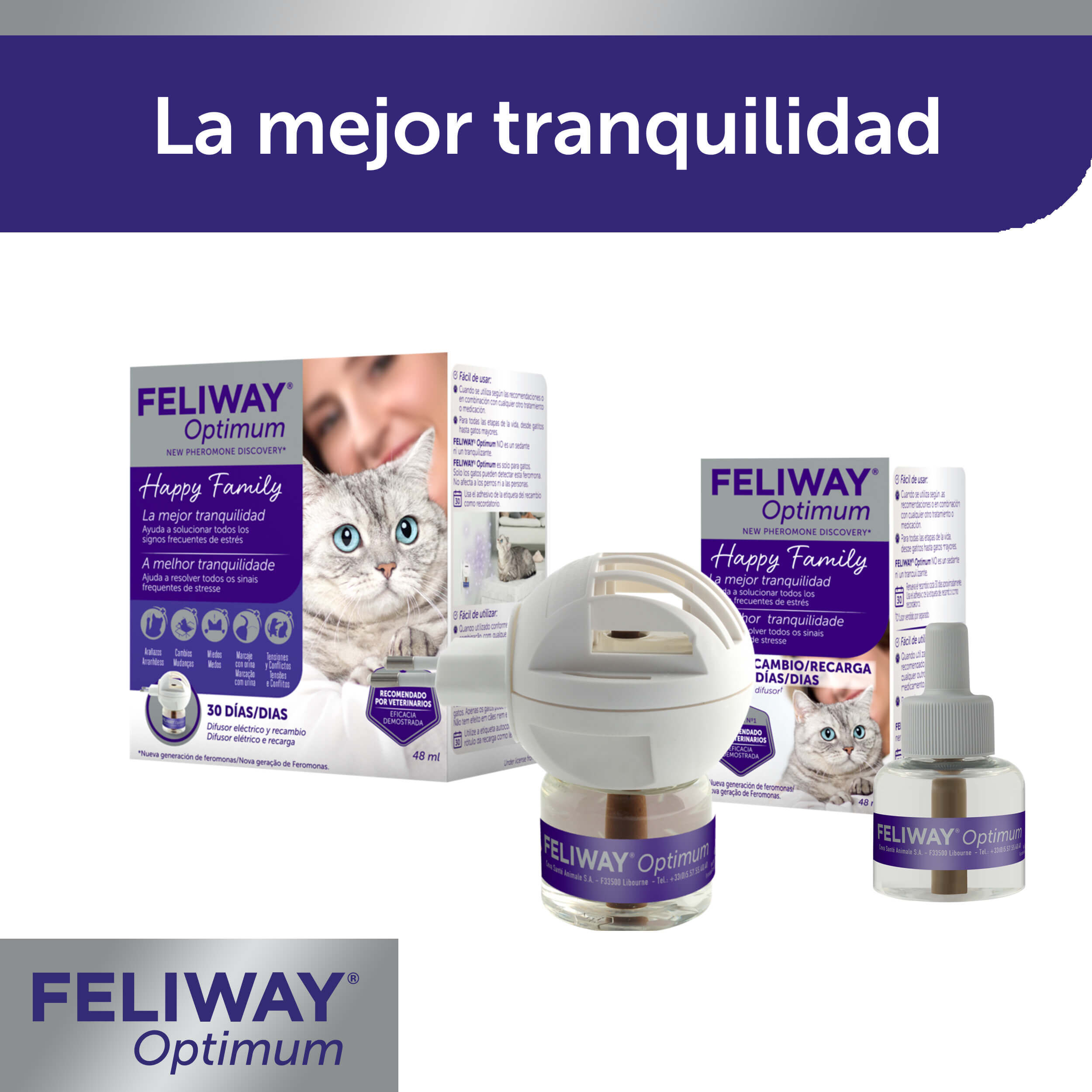 Feliway Optimum Difusor Tranquilizante para gatos thumbnail