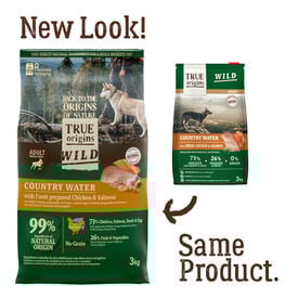 True Origins Wild Adult Country Water Pollo y Salmón pienso para perros