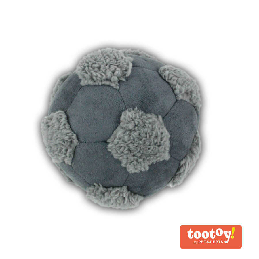 Tootoy! Comfy Football  Grey Pelota de Peluche para perros