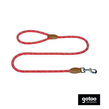 Gotoo Correa de cuerda reflectante roja para perros