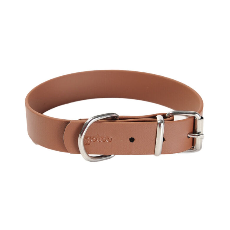 Gotoo Collar Biothane marrón para perros thumbnail