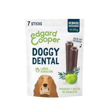 Edgard & Cooper Barritas Dentales Manzana y Eucalipto para perros medianos