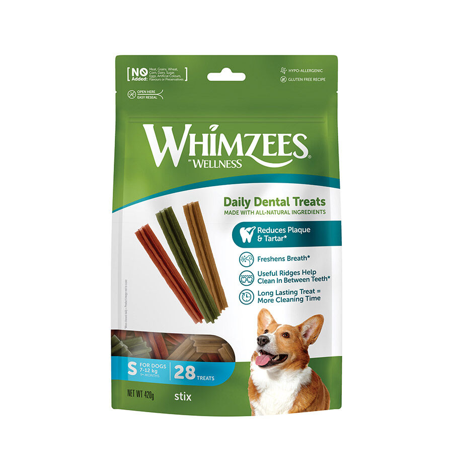 Whimzees Snacks Dentales Stix para perros de razas pequeñas thumbnail