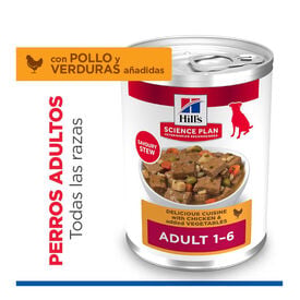 Hill's Science Plan Adult Estofado con pollo y verduras lata para perros