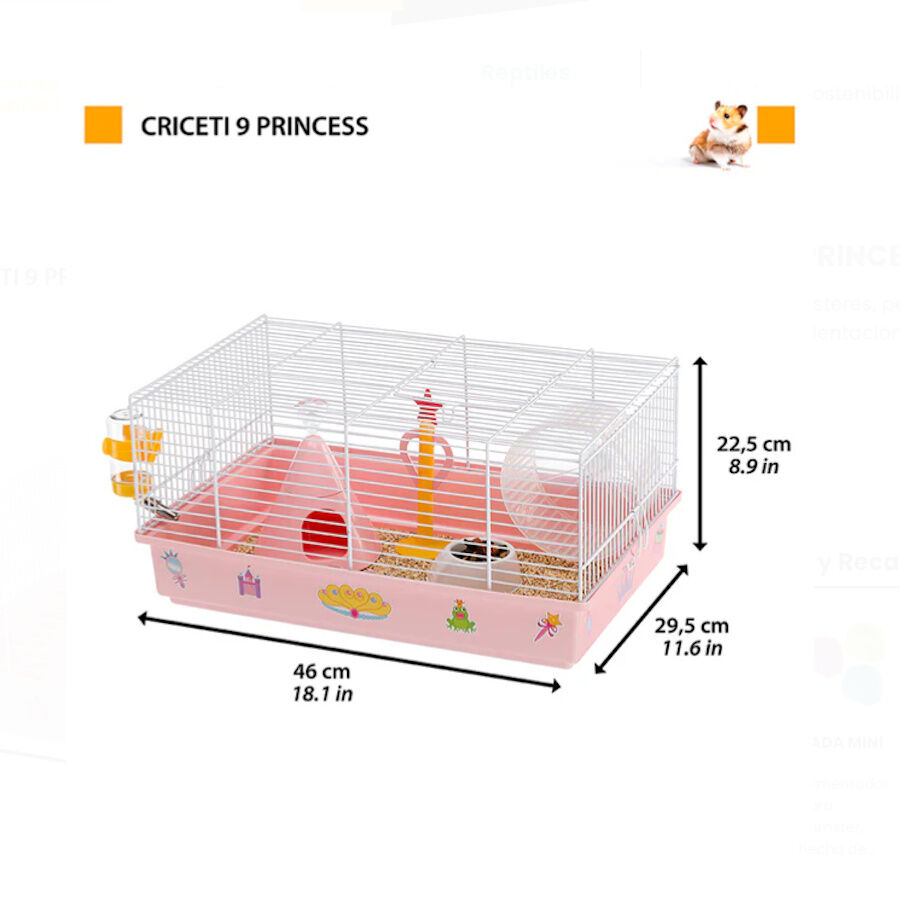 Ferplast Criceti 9 Princesas Blanca Jaula para roedores, , large Imagen numero 2