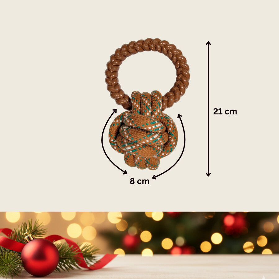 Wonder Christmas Pelota de Cuerda y Mordedor Navideño para perros thumbnail