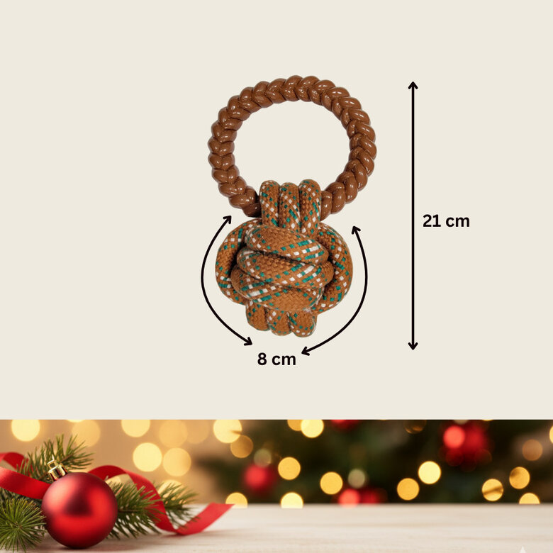 Wonder Christmas Pelota de Cuerda y Mordedor Navideño para perros,  Imagen numero 4 Wonder Christmas Pelota de Cuerda y Mordedor Navideño para perros, , large Imagen numero 4