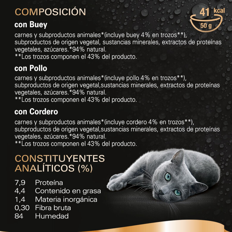 6 sobres x 50 g Sheba Délices du Jour en Salsa de ternera, pollo y cordero alimento húmedo para gatos,  Imagen numero 3 6 sobres x 50 g Sheba Délices du Jour en Salsa de ternera, pollo y cordero alimento húmedo para gatos, , large Imagen numero 3