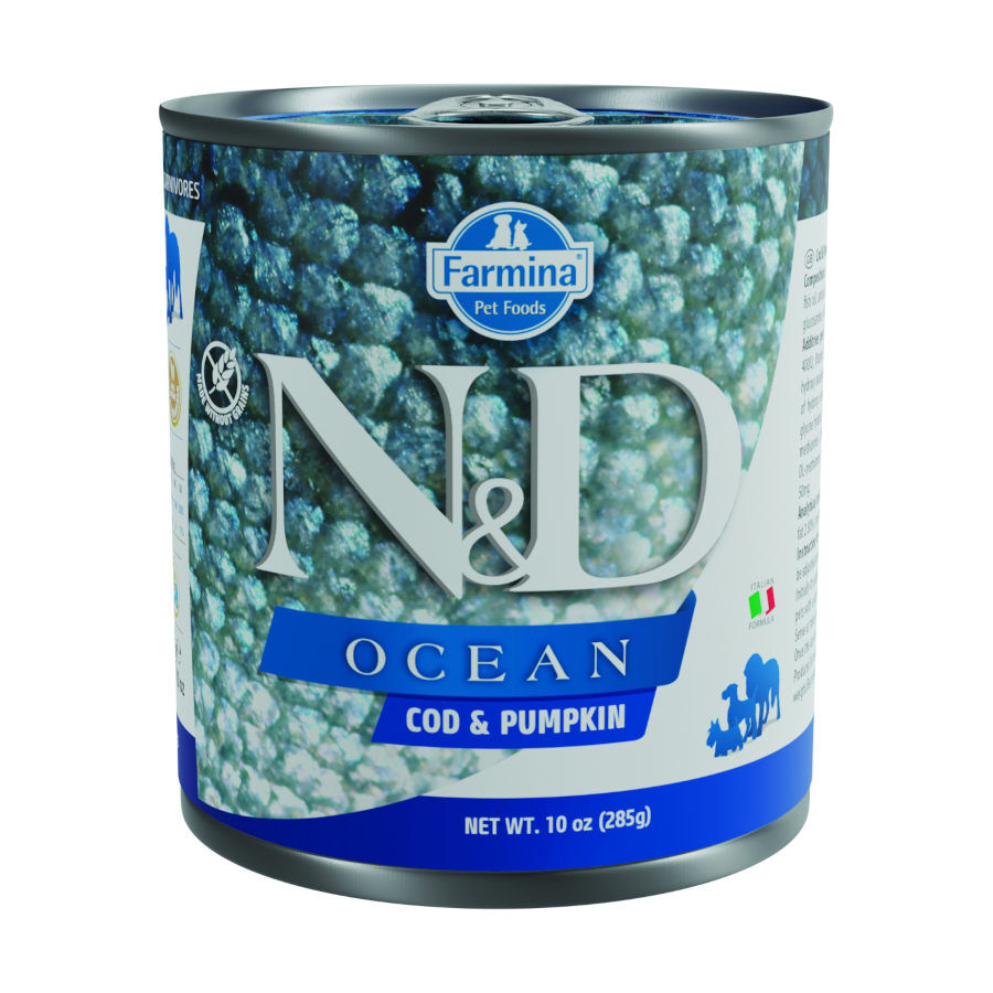 Farmina N&D Ocean Bacalao y Calabaza lata para perros
