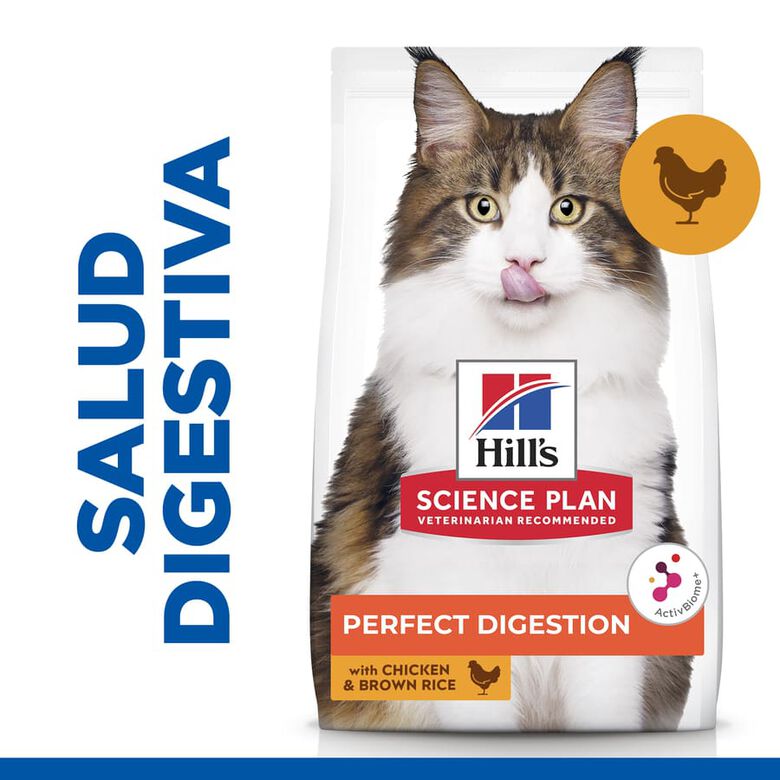 Hill&#039;s Science Plan Perfect Digestion Adult Pollo Pienso para gatos thumbnail