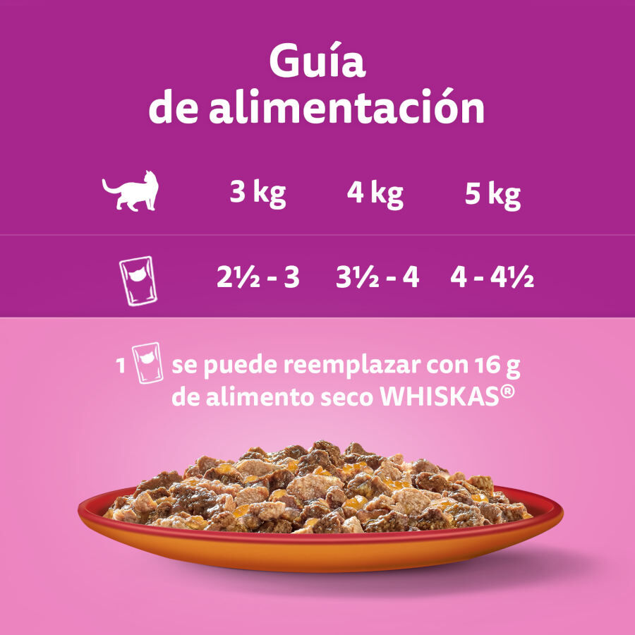 4 sobres x 85 g Whiskas Duo Combos de Carne Sobre en gelatina para gatos, , large Imagen numero 3