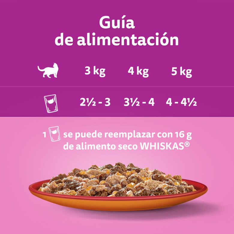 4 sobres x 85 g Whiskas Duo Combos de Carne Sobre en gelatina para gatos,  Imagen numero 3 4 sobres x 85 g Whiskas Duo Combos de Carne Sobre en gelatina para gatos, , large Imagen numero 3