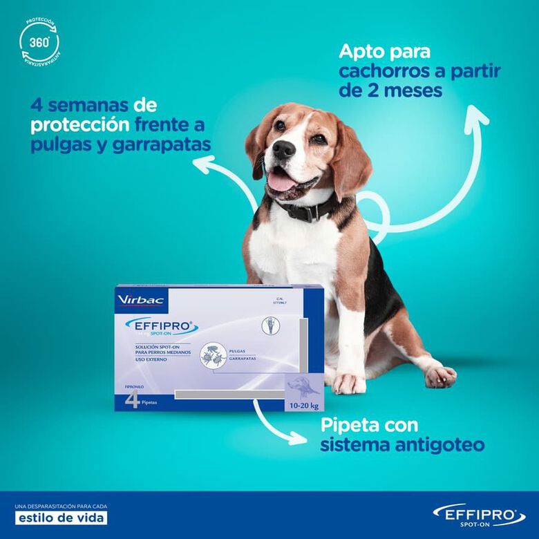 Effipro pipetas antiparásitos perros 40-60 kg thumbnail