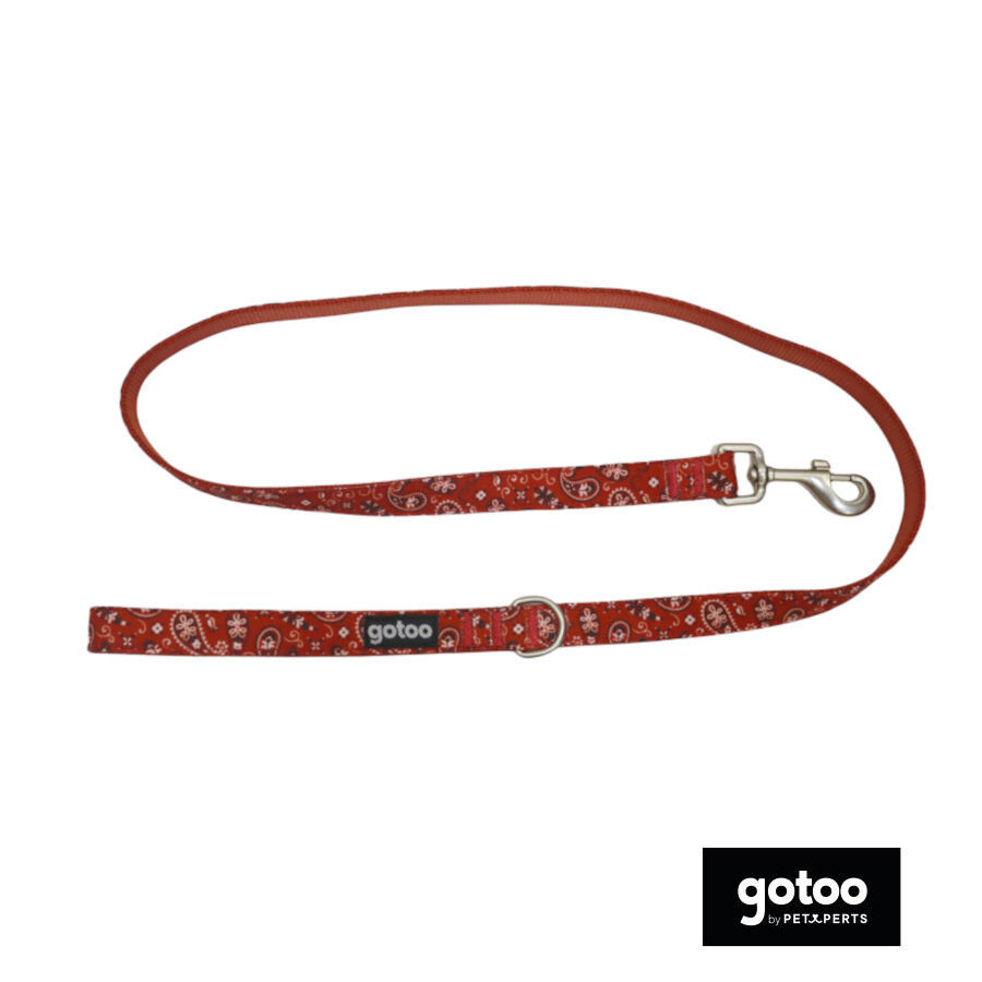 Gotoo Correa estampada cachemira rojo para perro, , large Imagen numero 2