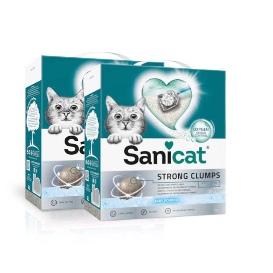 Sanicat Strong Clumps Arena Aglomerante perfumada para gatos