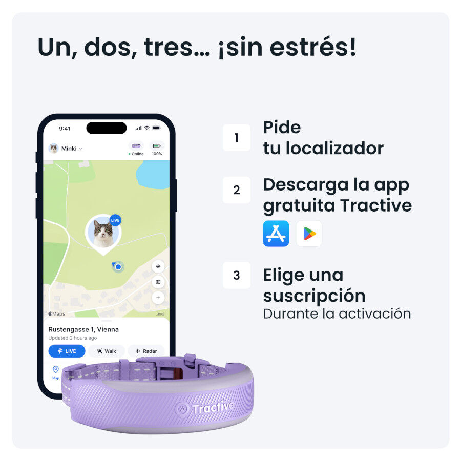 Tractive Cat 6 Mini Lavanda GPS para gatos, , large Imagen numero 8