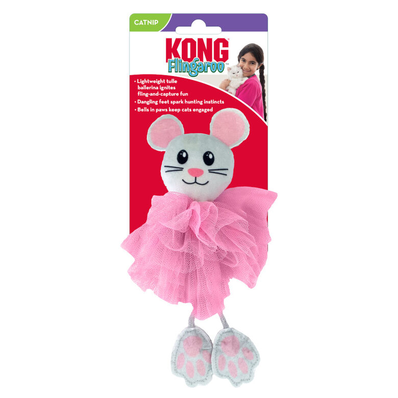 Kong Flingaroo Tutu Ratón de Juguete con Cascabel para gatos thumbnail