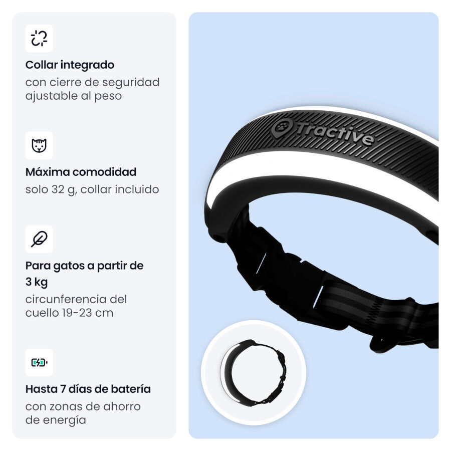 Tractive Cat 6 Mini Negro GPS para gatos, , large Imagen numero 6