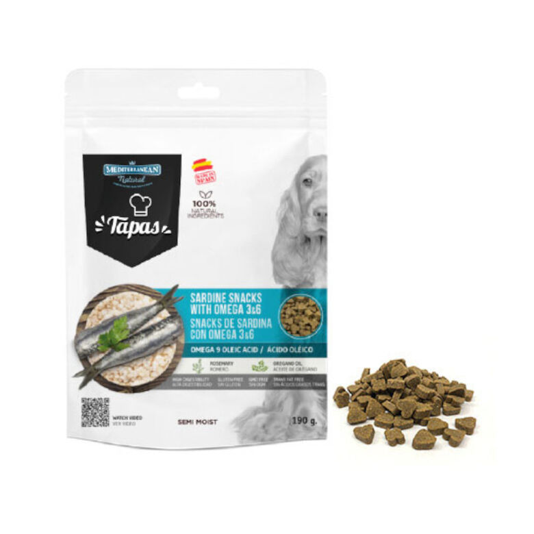 Mediterranean Natural Tapas Galletas de Sardina para perros